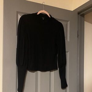 Ambiance Black Long Sleeve Top